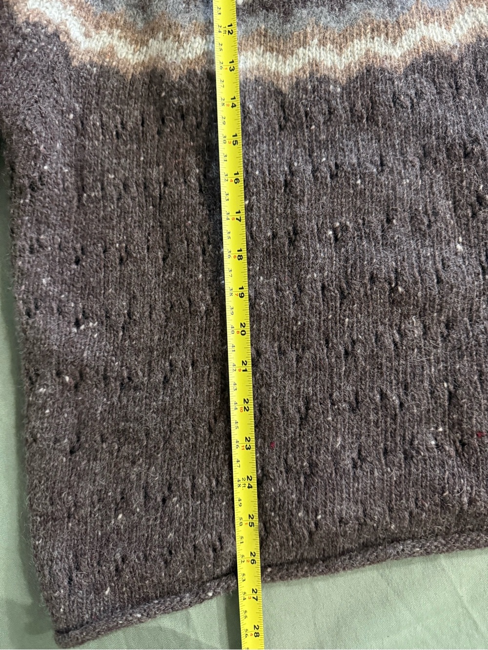 Women's Rafaella Vintage 90's Pattern Wool Pullover Sweater L - Picture 9 of 9